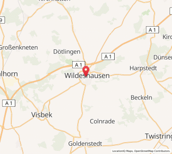 Map of Wildeshausen, Lower Saxony