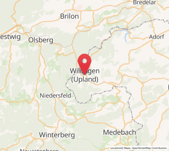 Map of Willingen (Upland), Hesse