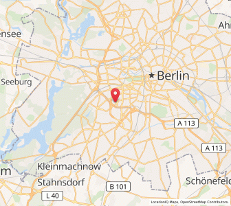 Map of Berlin-Wilmersdorf, Berlin