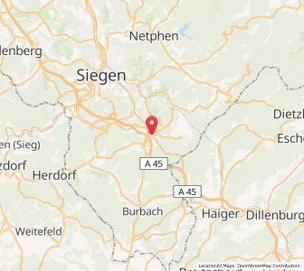 Map of Wilnsdorf, North Rhine-Westphalia