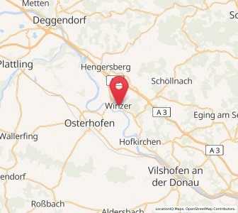 Map of Winzer, Bavaria