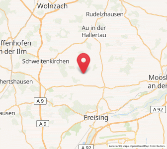 Map of Wolfersdorf, Bavaria
