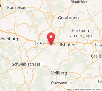Map of Wolpertshausen, Baden-Wurttemberg