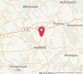 Map of Wonsees, Bavaria
