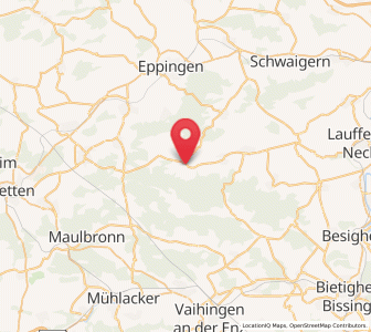 Map of Zaberfeld, Baden-Wurttemberg