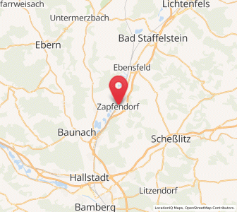 Map of Zapfendorf, Bavaria