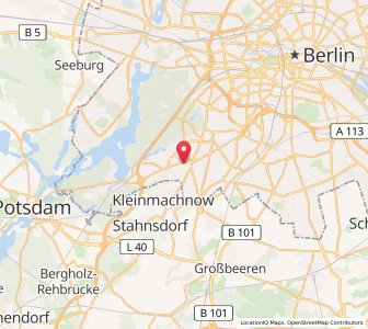 Map of Berlin-Zehlendorf, Berlin