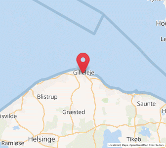 Map of Gilleleje, Capital Region