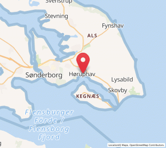 Map of Høruphav, South Denmark