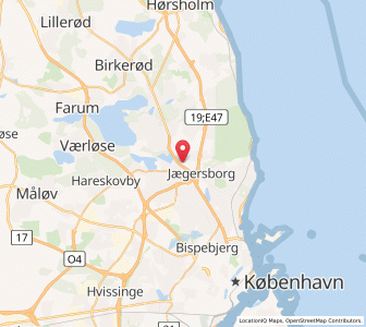 Map of Kongens Lyngby, Capital Region