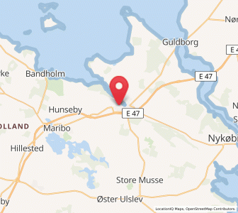 Map of Sakskøbing, Zealand