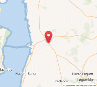 Map of Scherrebek, South Denmark