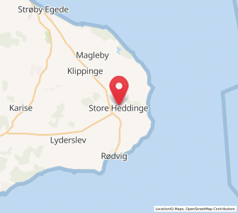 Map of Store Heddinge, Zealand