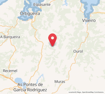 Map of A Arrufana, Galicia
