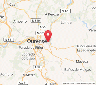 Map of A Lamela, Galicia