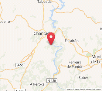 Map of A Sariña, Galicia