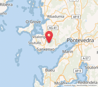Map of A Xesteiriña, Galicia