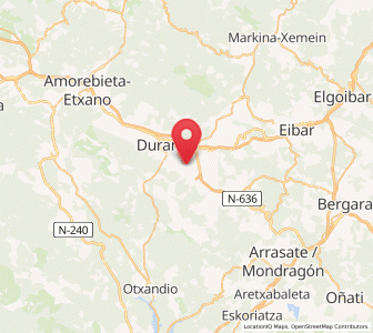 Map of Abadiño, Basque Country