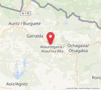 Map of Abaurrepea, Navarre