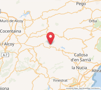 Map of Abdet, Valencia