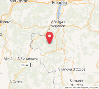 Map of Abraido, Asturias
