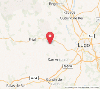 Map of Acevedo, Galicia