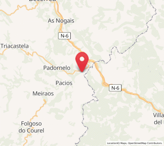 Map of Acibo, Galicia