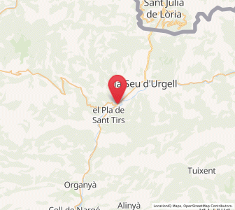 Map of Adrall, Catalonia