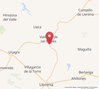 Map of Agua del Pilar, Extremadura