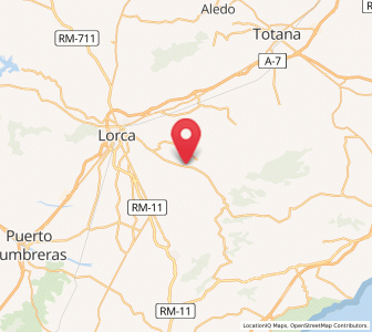 Map of Aguaderas, Murcia