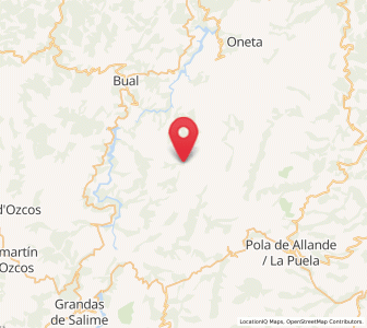Map of Aguamaroza, Asturias