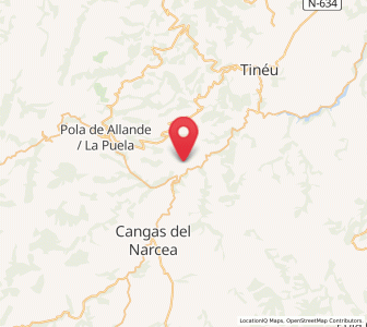 Map of Agüera de Carriles, Asturias
