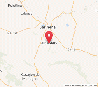 Map of Albalatillo, Aragon