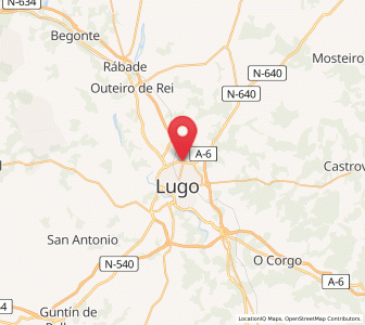 Map of Albeiros, Galicia