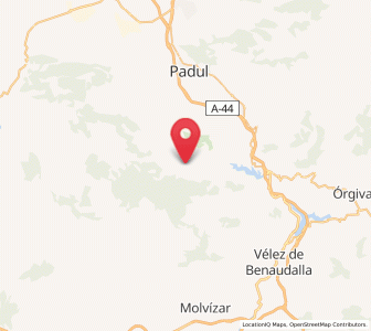 Map of Albuñuelas, Andalusia