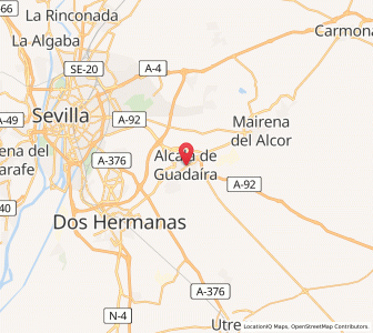Map of Alcalá de Guadaíra, Andalusia