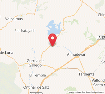 Map of Alcalá de Gurrea, Aragon
