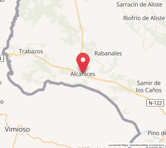 Map of Alcañices, Castille and León