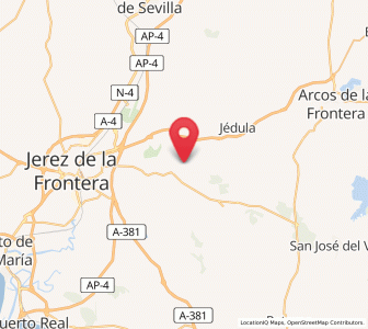 Map of Alcántara, Andalusia