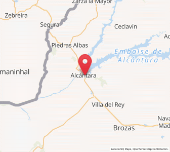 Map of Brücke von Alcántara, Extremadura