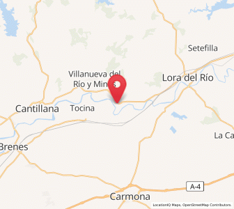 Map of Alcolea del Río, Andalusia