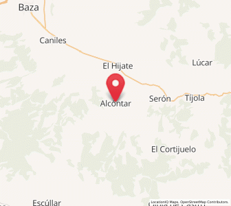 Map of Alcóntar, Andalusia