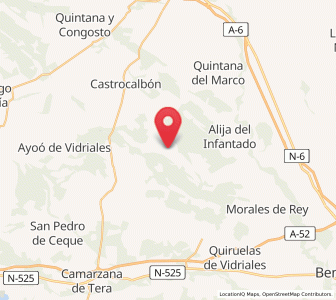 Map of Alcubilla de Nogales, Castille and León