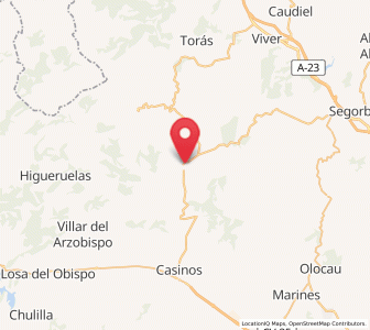 Map of Alcublas, Valencia