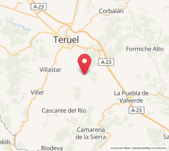Map of Aldehuela, Aragon