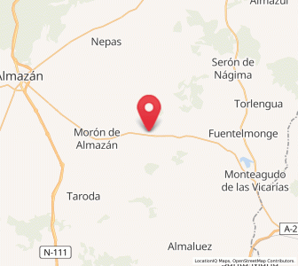 Map of Alentisque, Castille and León