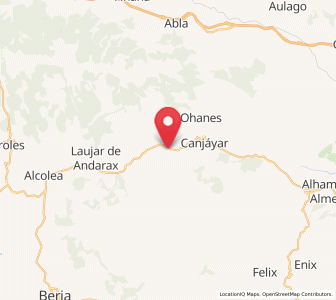 Map of Almócita, Andalusia