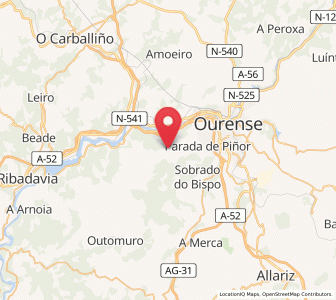 Map of Alongos, Galicia
