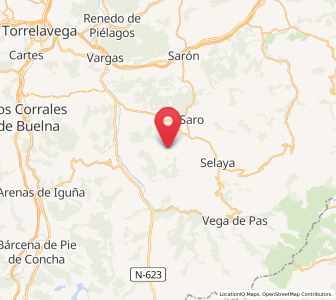 Map of Aloños, Cantabria