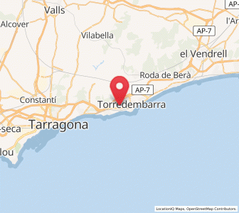 Map of Altafulla, Catalonia